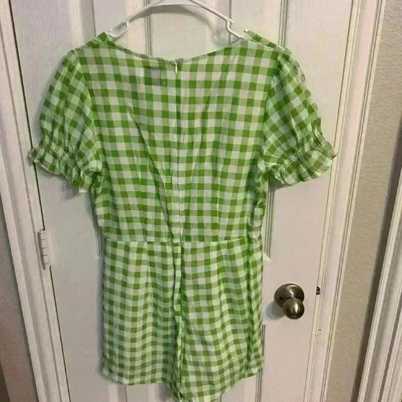 Princess Polly Gingham Romper Size 8 - Picture 3 of 5
